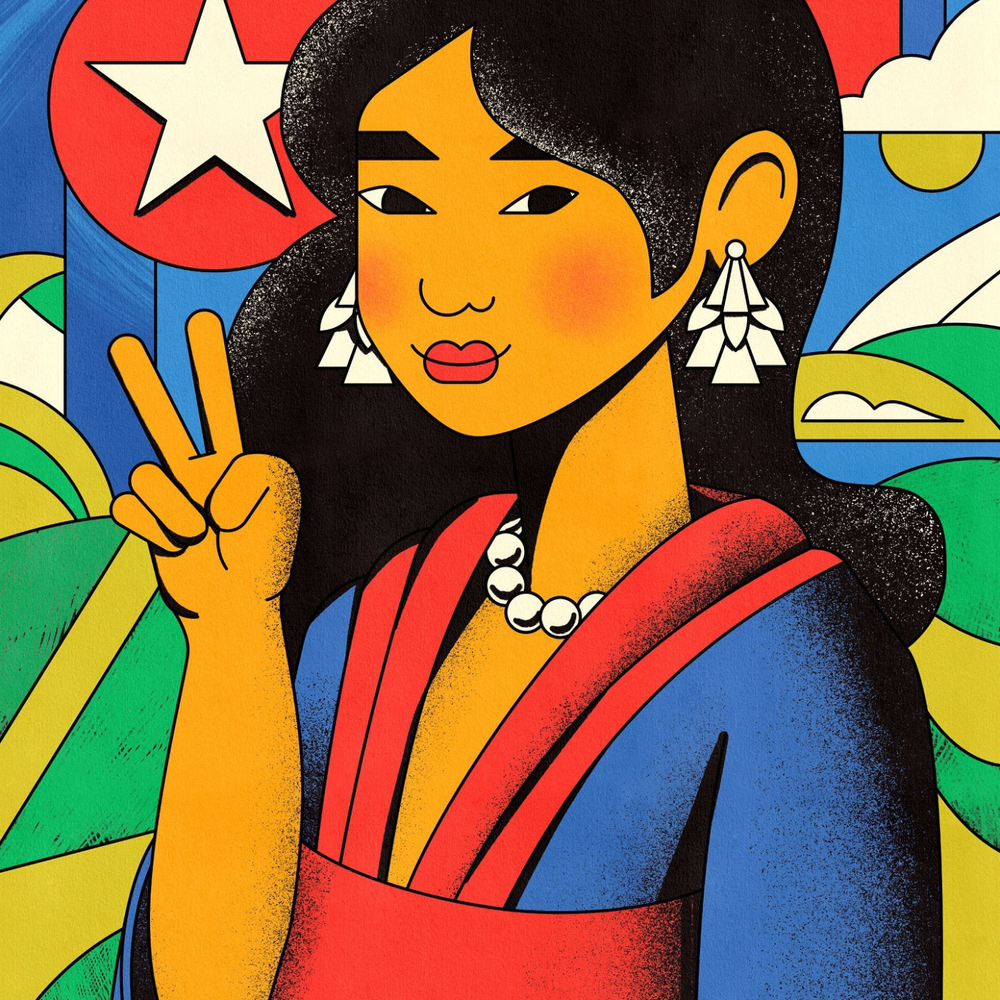 illustration of a Filipino woman