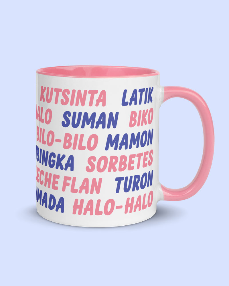 Pink mug product photo