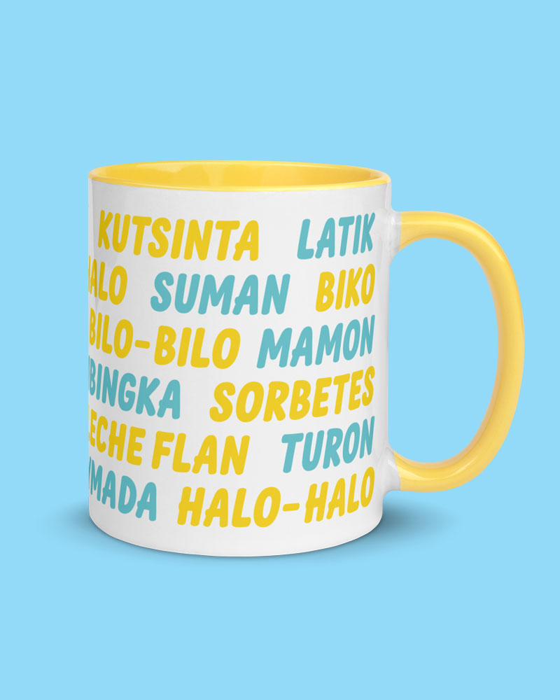 Yellow mug product photo