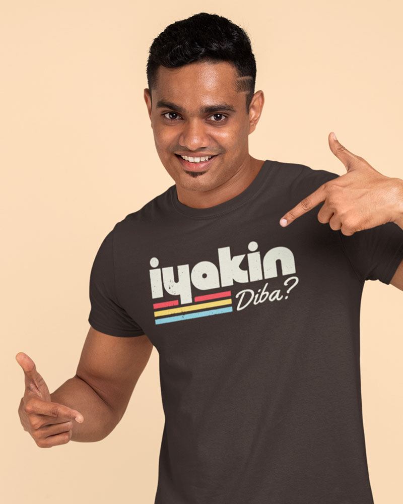 Male model wearing t-shirt