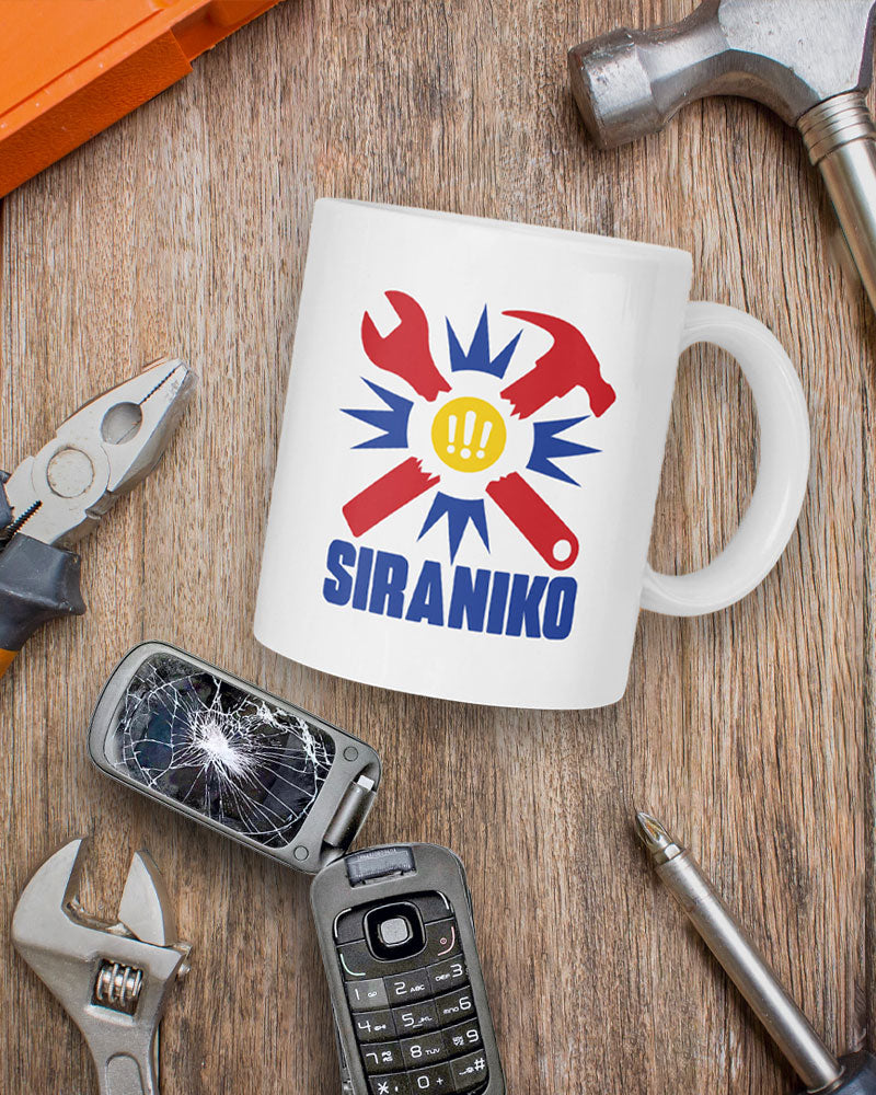 mug surrounded by tools